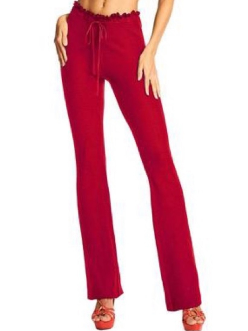 I.AM.GIA Red Flare Savannah-Style High Waist Pants